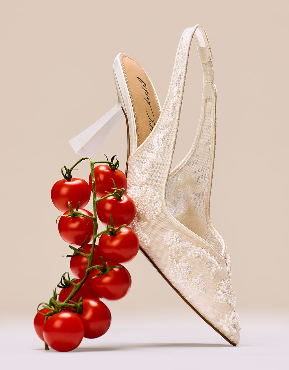 Betsey Johnson Quality - NIKKI IVORY Slingback Heels