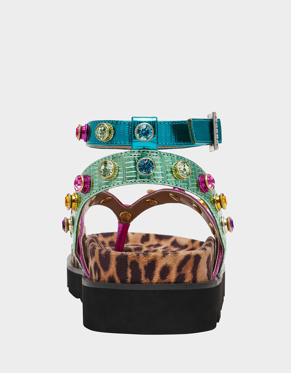 Betsey Johnson Trending - CONLEY METALLIC MULTI Strappy Flatform Sandal