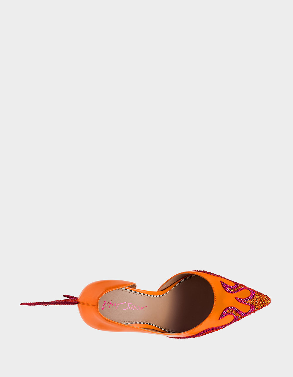 Betsey Johnson Quality - PHOENIX ORANGE MULTI Pointed-Toe Pump Women's Heel