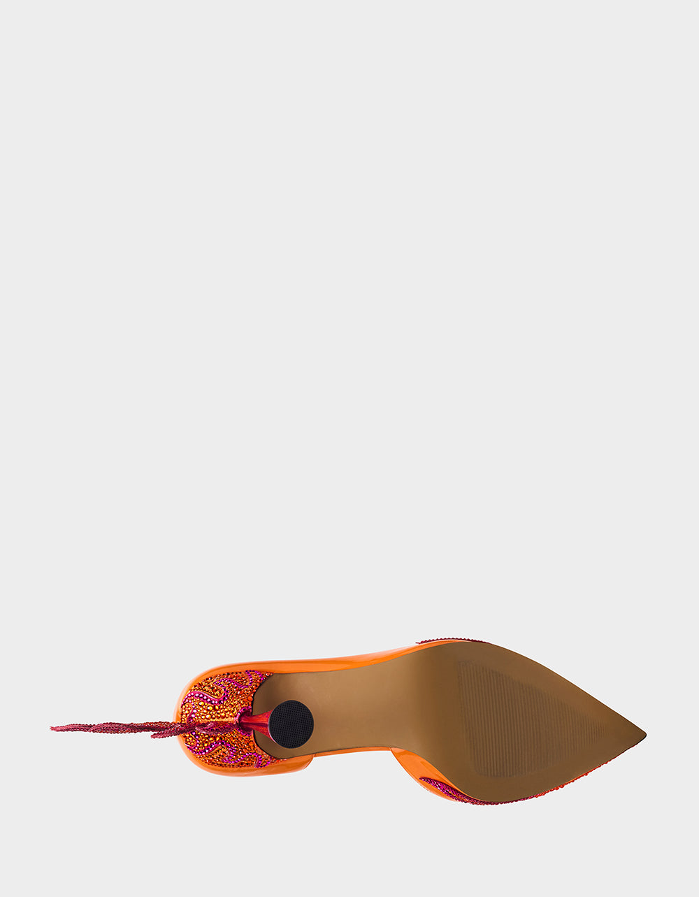 Betsey Johnson Quality - PHOENIX ORANGE MULTI Pointed-Toe Pump Women's Heel