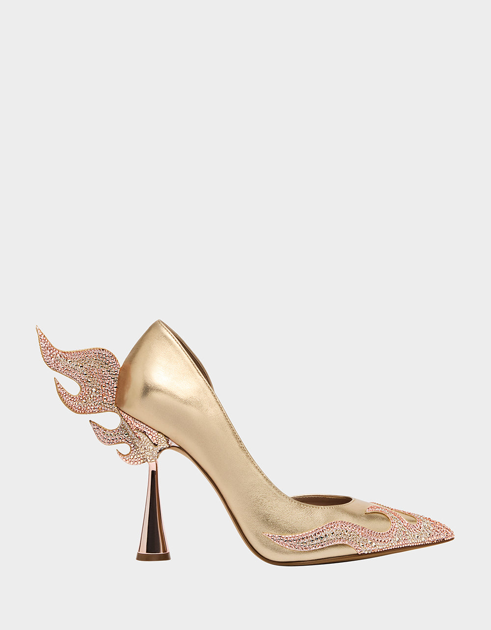 Betsey Johnson Exclusive - PHOENIX METAL MULTI Pointed-Toe Pump Women's Heel