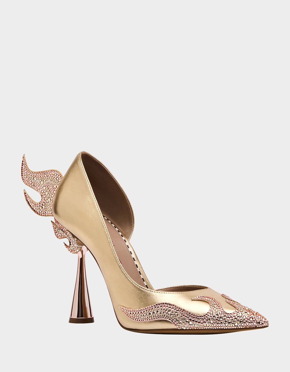 Betsey Johnson Exclusive - PHOENIX METAL MULTI Pointed-Toe Pump Women's Heel