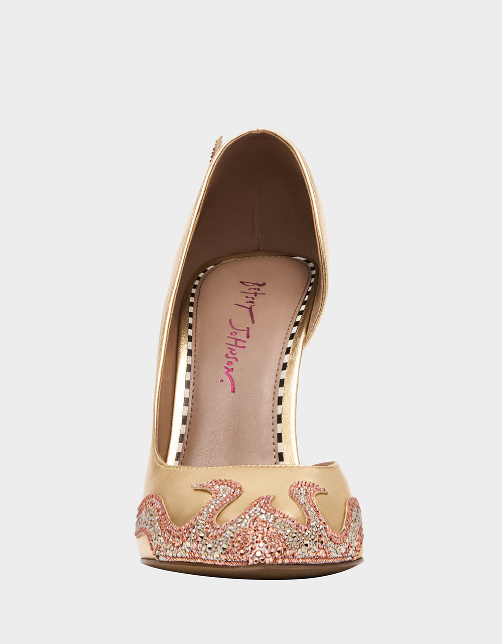 Betsey Johnson Exclusive - PHOENIX METAL MULTI Pointed-Toe Pump Women's Heel