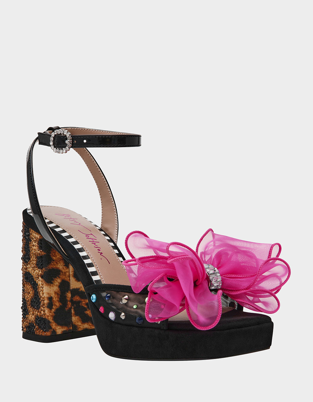 Betsey Johnson Deals - PALLOMA BLACK MULTI Women's Platform Block Heel