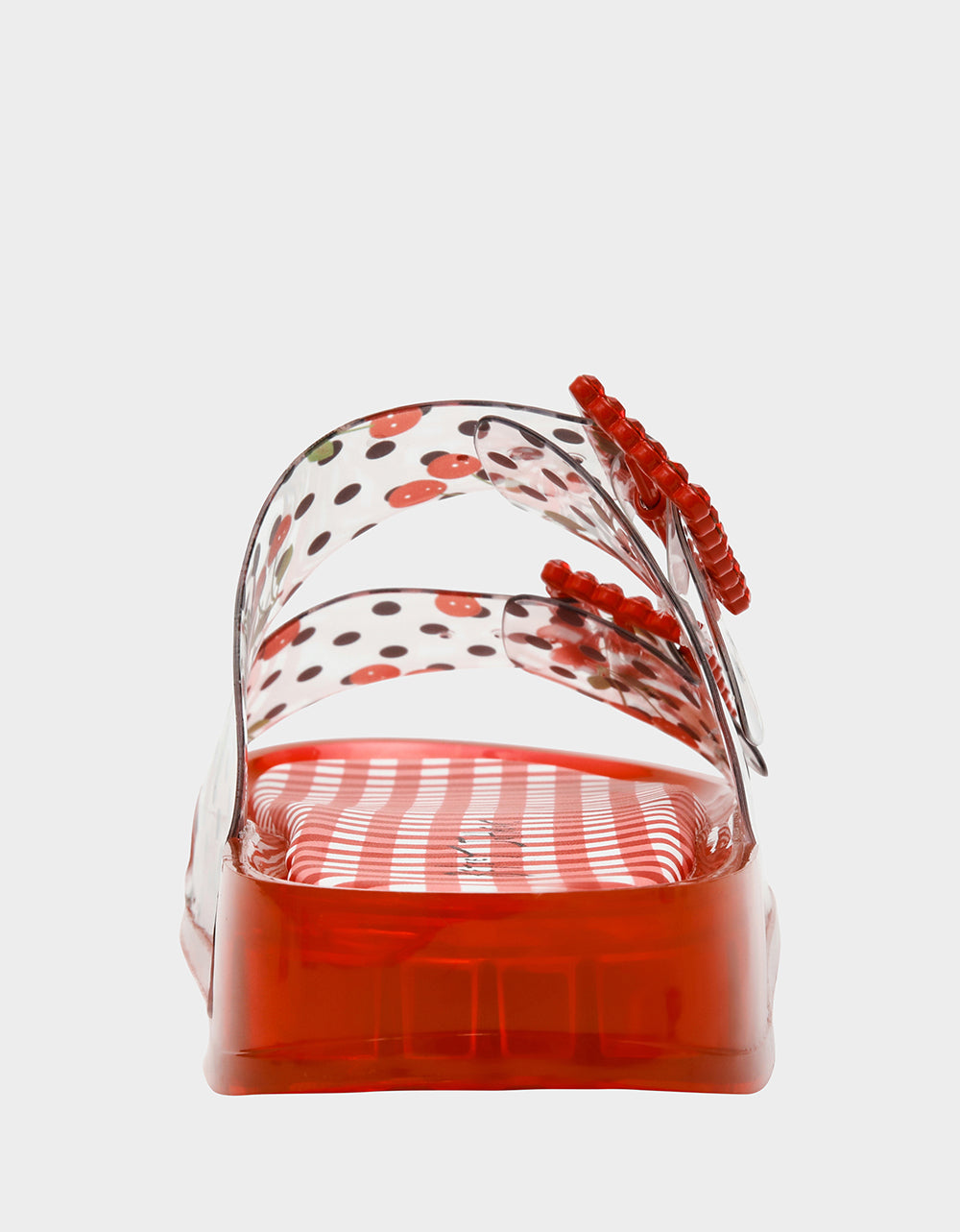 Betsey Johnson Featured - LANDIN RED MULTI Jelly Flatform Women's Sandal