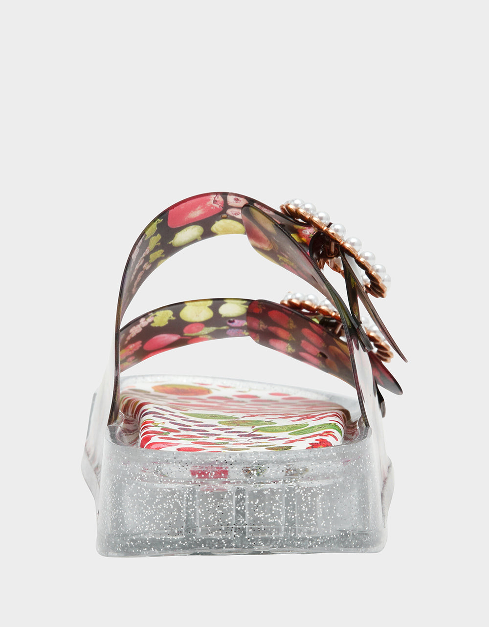 Betsey Johnson Latest - LANDIN BLACK MULTI Jelly Flatform Women's Sandal