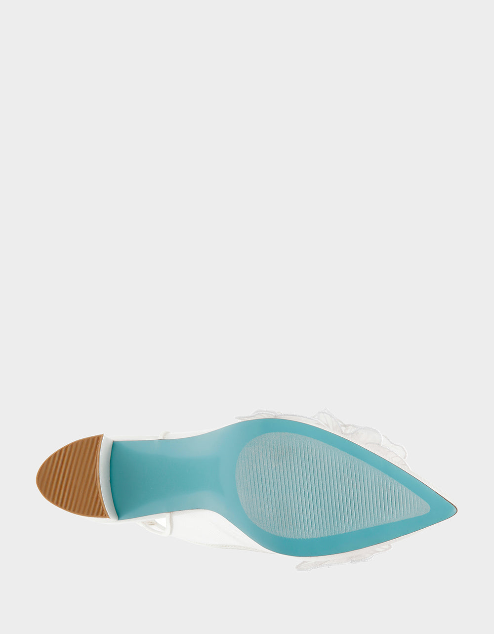 Betsey Johnson Sale - PETRA IVORY Slingback Floral Mesh Block Heel