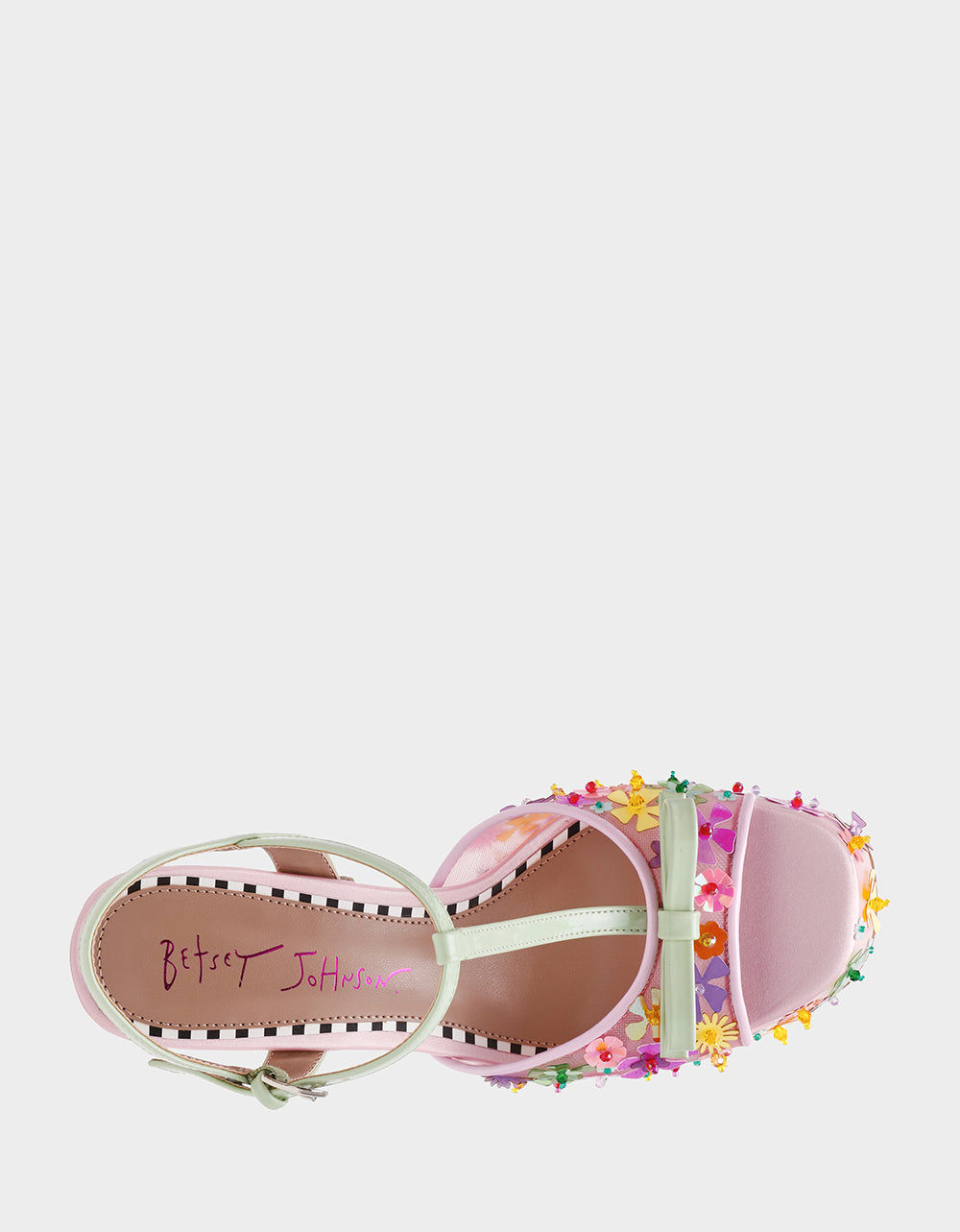Betsey Johnson Essential - MELODIE PINK MULTI Women's Platform Floral Heel Sandal