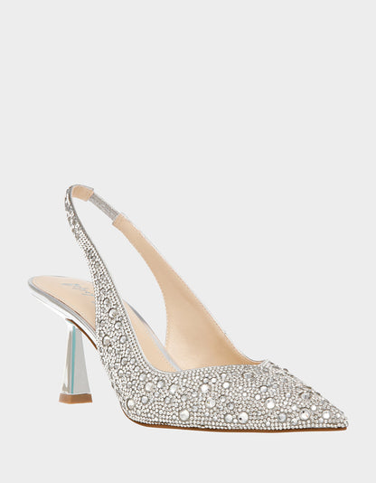 Betsey Johnson Sale - CLARK SILVER Pumps