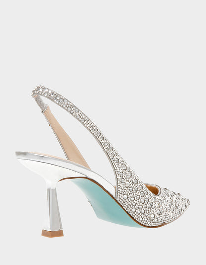 Betsey Johnson Sale - CLARK SILVER Pumps