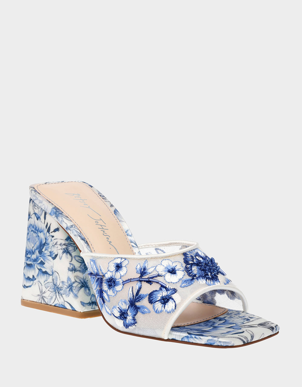 Betsey Johnson Everyday - ROO BLUE FLORAL Slip-On Heel