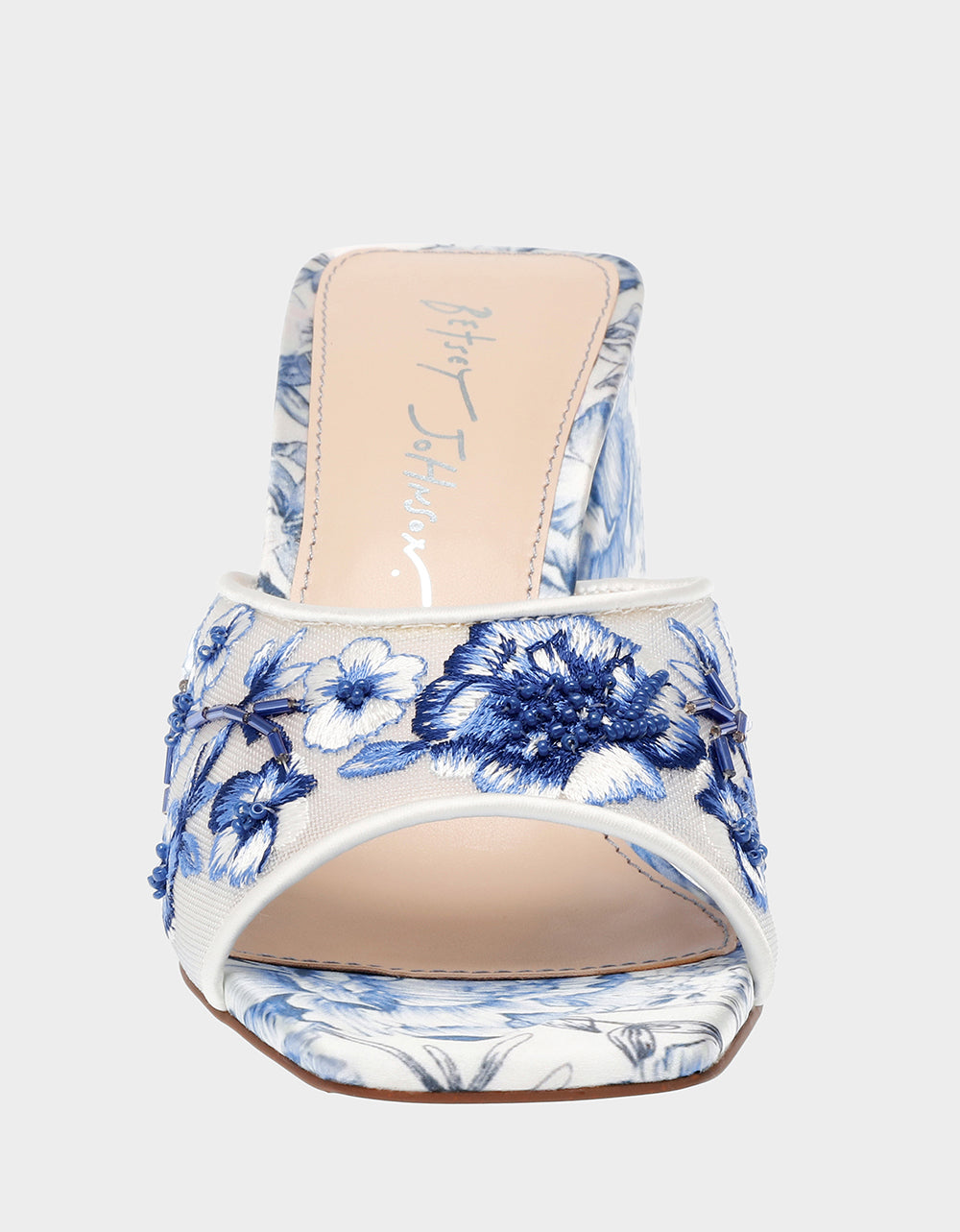 Betsey Johnson Everyday - ROO BLUE FLORAL Slip-On Heel