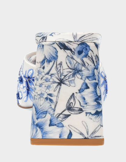 Betsey Johnson Everyday - ROO BLUE FLORAL Slip-On Heel