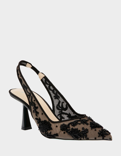 Betsey Johnson Deals - NIKKI BLACK Slingback Heels