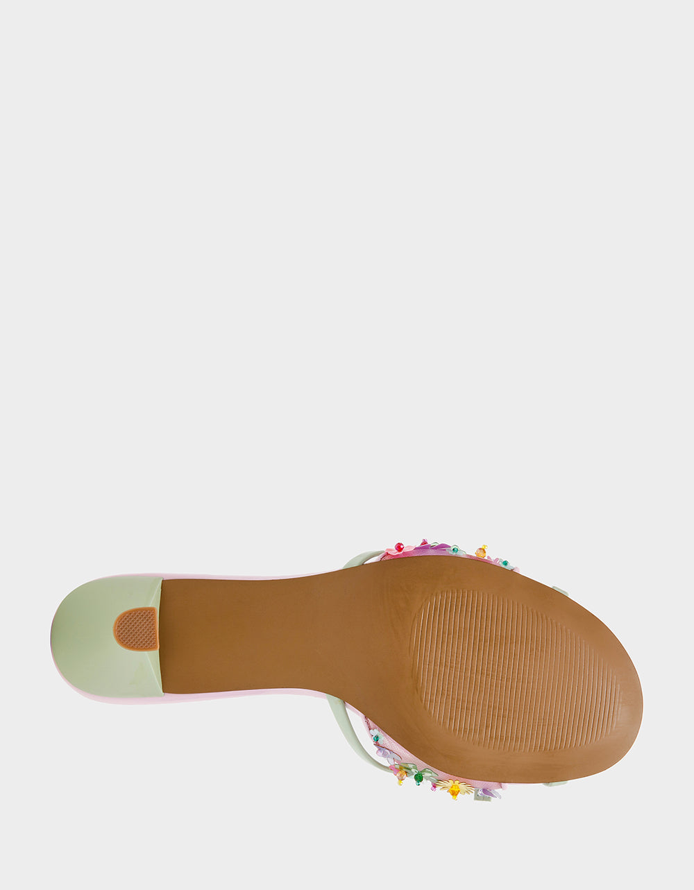 Betsey Johnson Classic - SHIRLEY Pink Multi Women's Kitten Heel Mule Heel