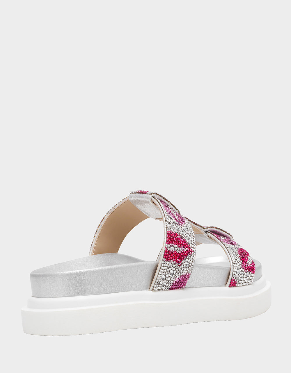 Betsey Johnson Everyday - BILLY MULTI LIPS Women's Footbed Slip-On Lip Print Sandal