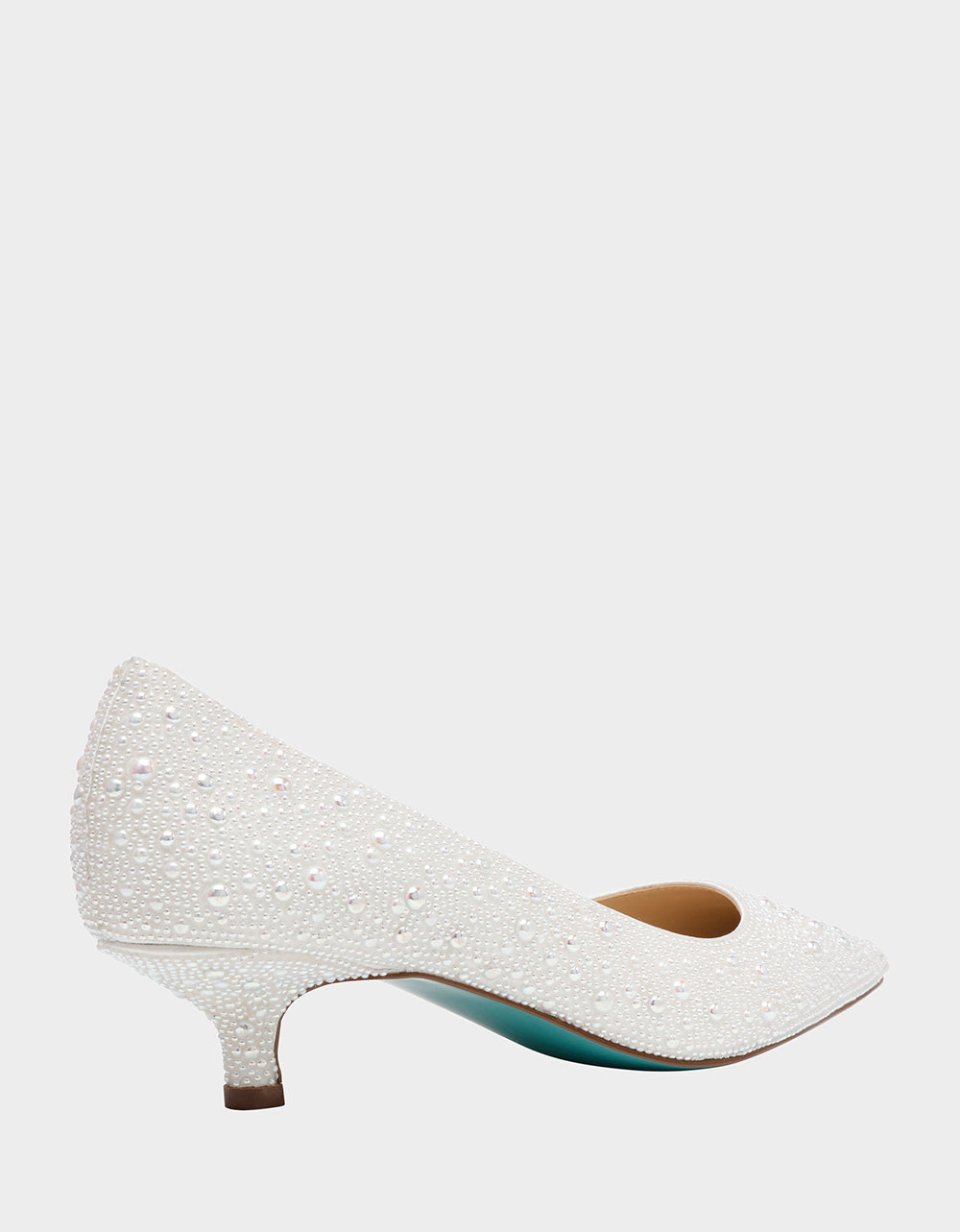 Betsey Johnson Quality - SCOUT PEARL Bridal Kitten Heel