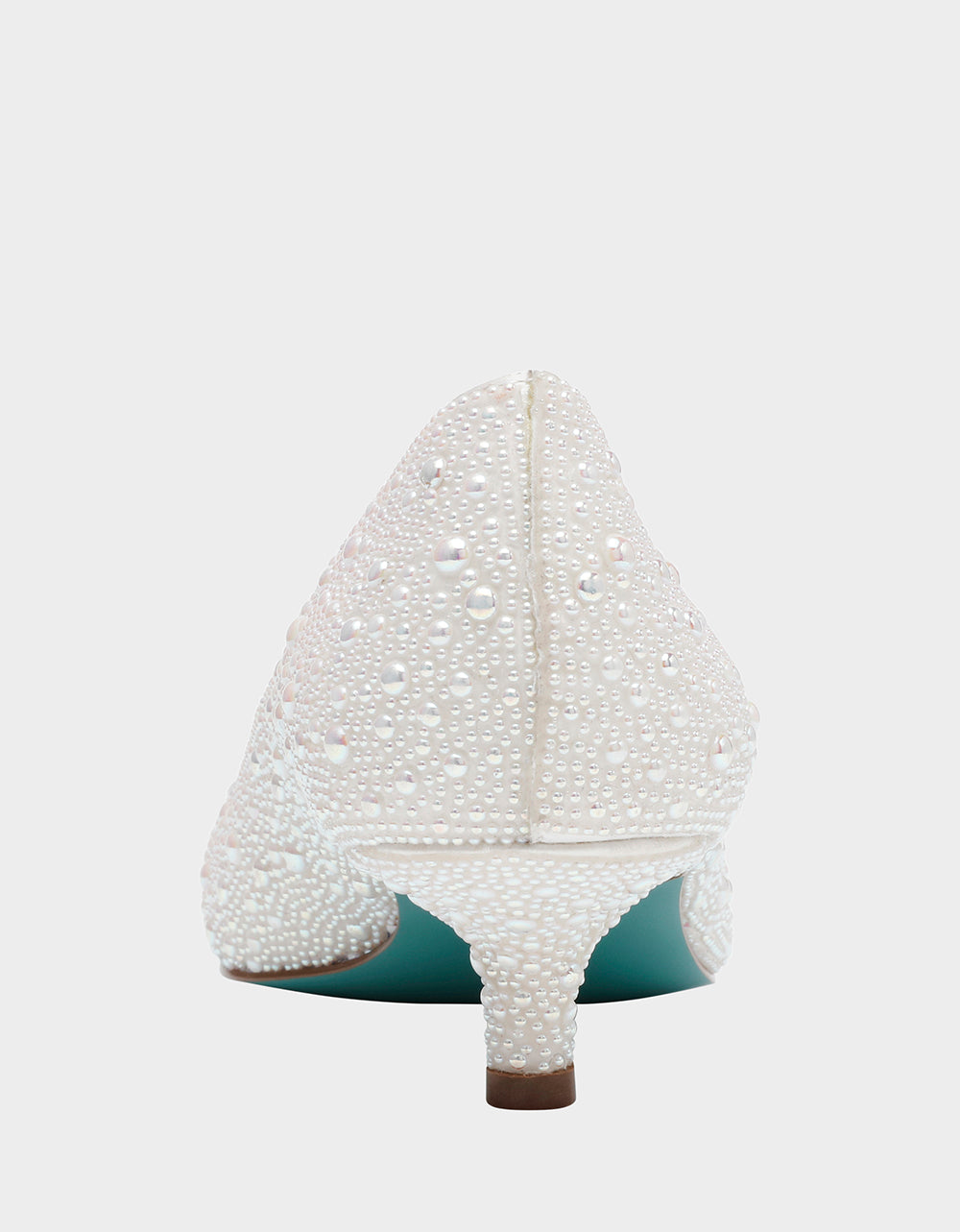 Betsey Johnson Quality - SCOUT PEARL Bridal Kitten Heel