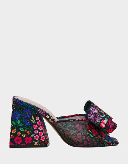 Betsey Johnson Everyday - JORDN DITSY FLORAL Square-Toe Mule Block Heel