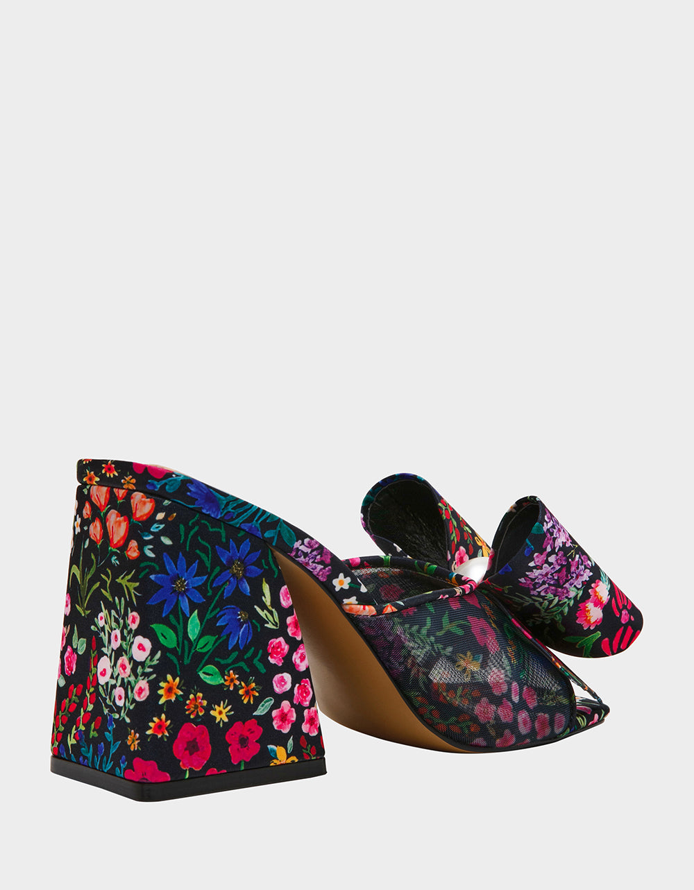 Betsey Johnson Everyday - JORDN DITSY FLORAL Square-Toe Mule Block Heel