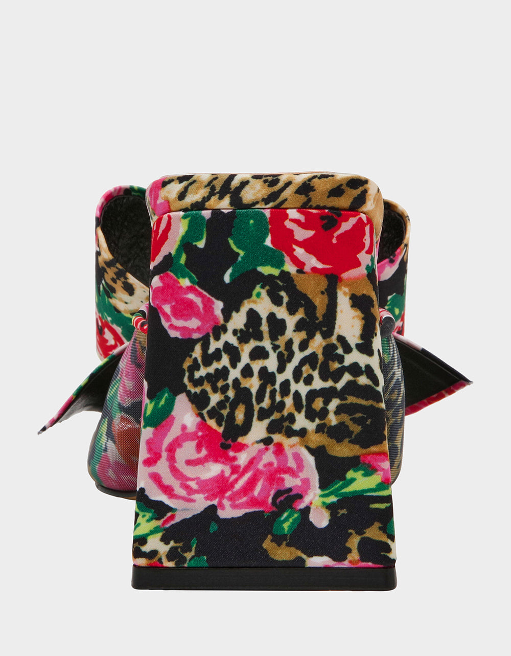 Betsey Johnson Essential - JORDN LEOPARD FLORAL Square-Toe Mule Block Heel