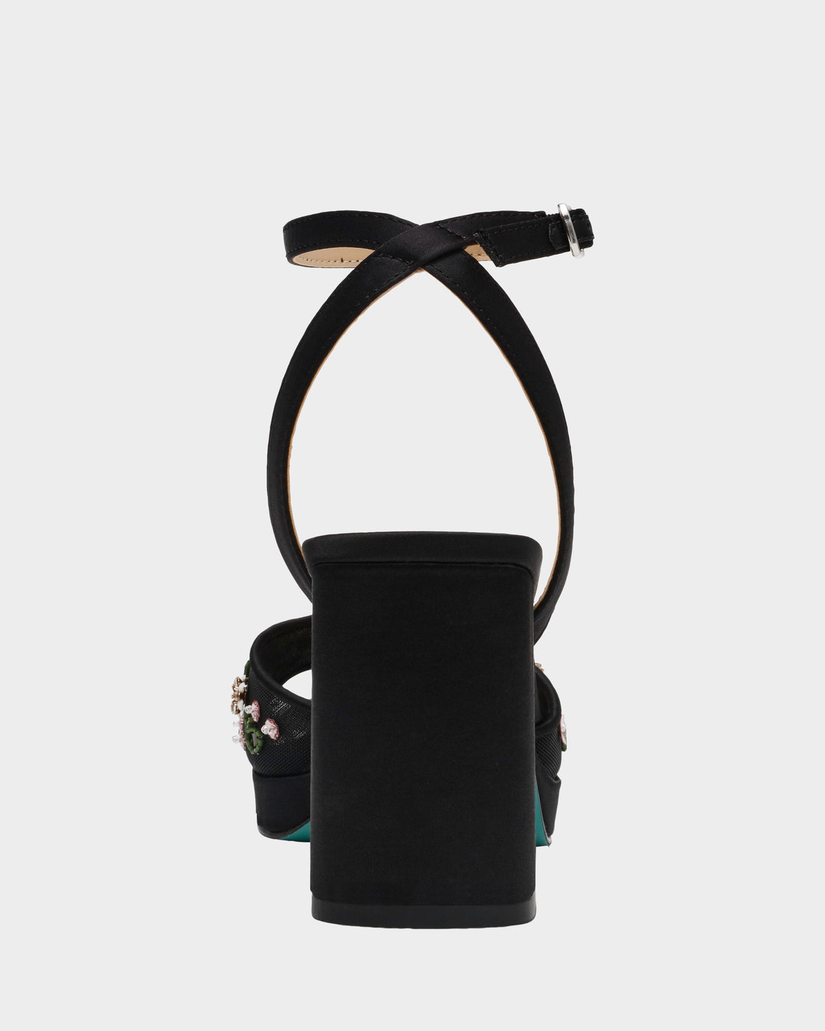 Betsey Johnson Everyday - KIRRA BLACK Platform Strappy Square-Toe Block Heel