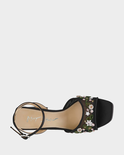 Betsey Johnson Everyday - KIRRA BLACK Platform Strappy Square-Toe Block Heel