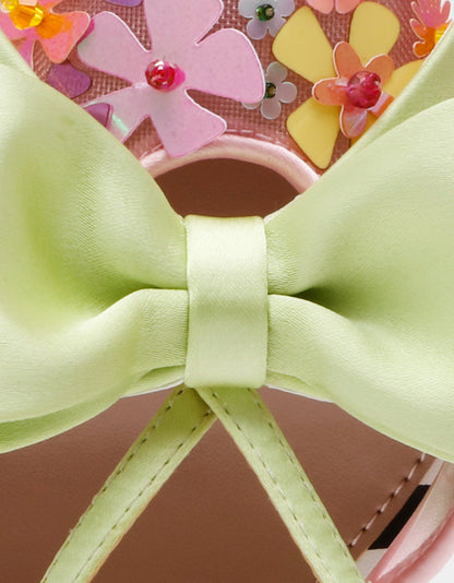 Betsey Johnson Best Seller - MELISA PINK MULTI Women's Floral Bow Stiletto Heel