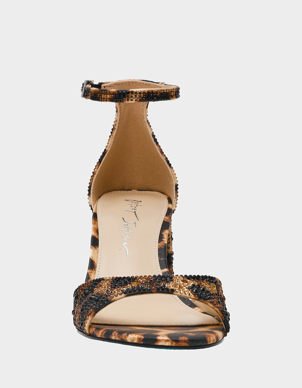 Betsey Johnson Popular - KAMI LEOPARD Block Heel Open Toe Women's Heel