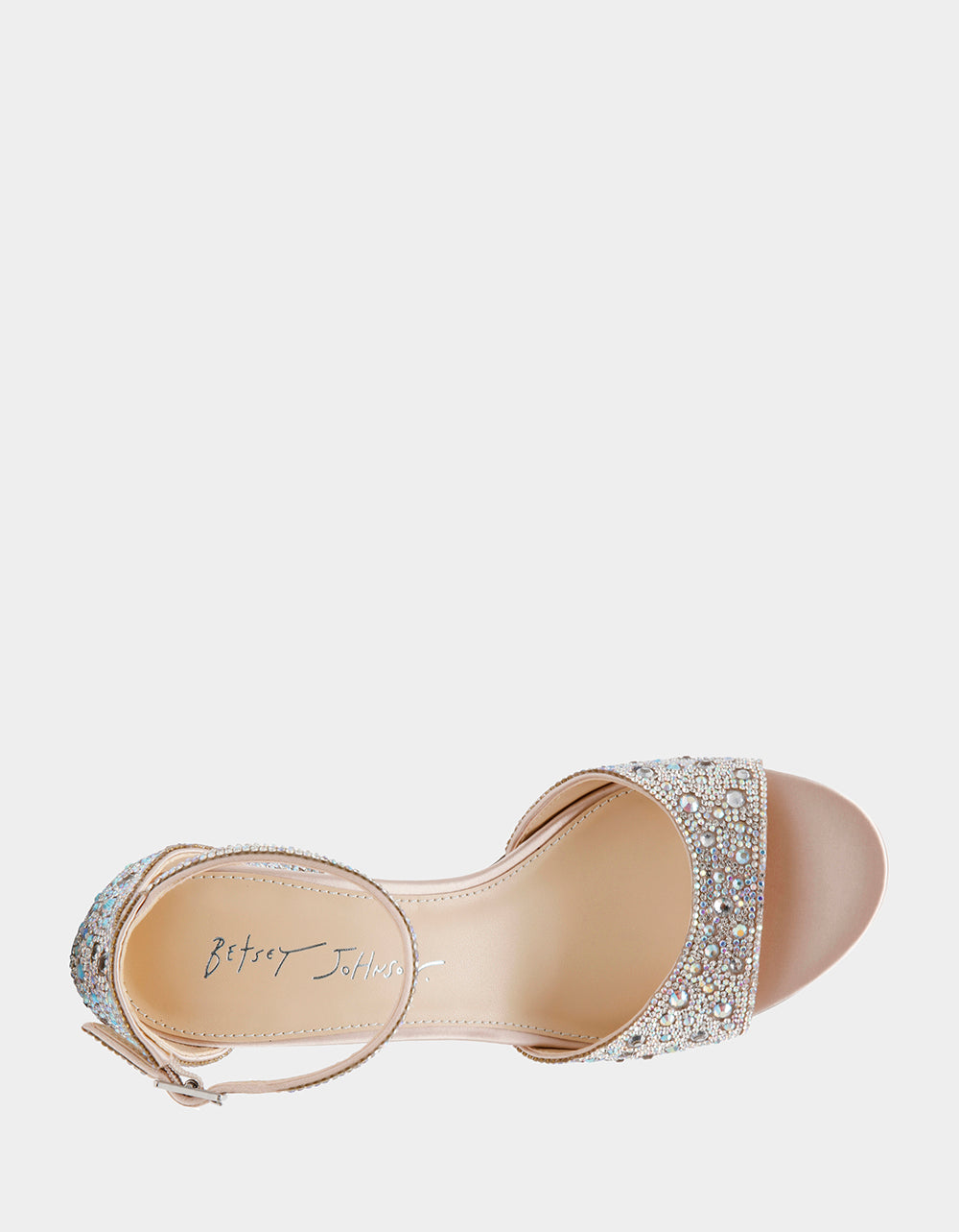 Betsey Johnson Special Offer - KAMI RHINESTONE Block Heel Open Toe Women's Heel