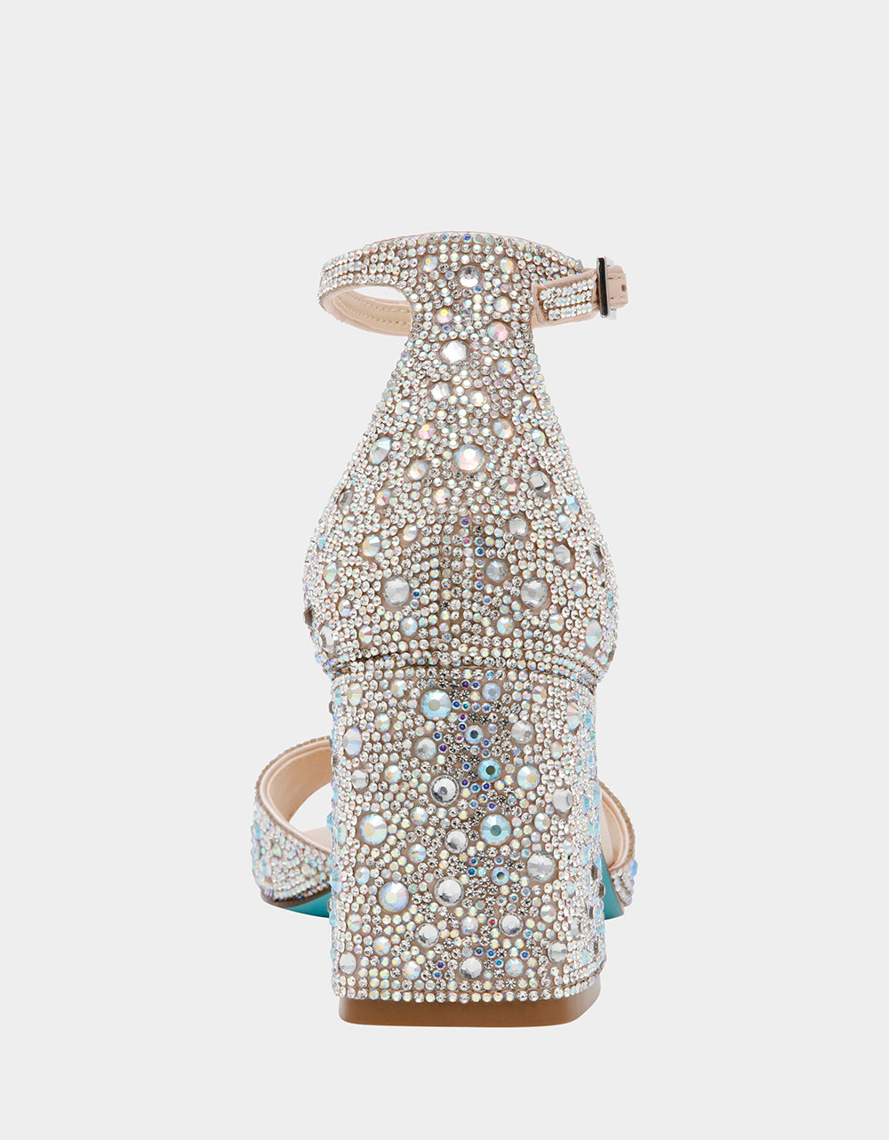 Betsey Johnson Special Offer - KAMI RHINESTONE Block Heel Open Toe Women's Heel
