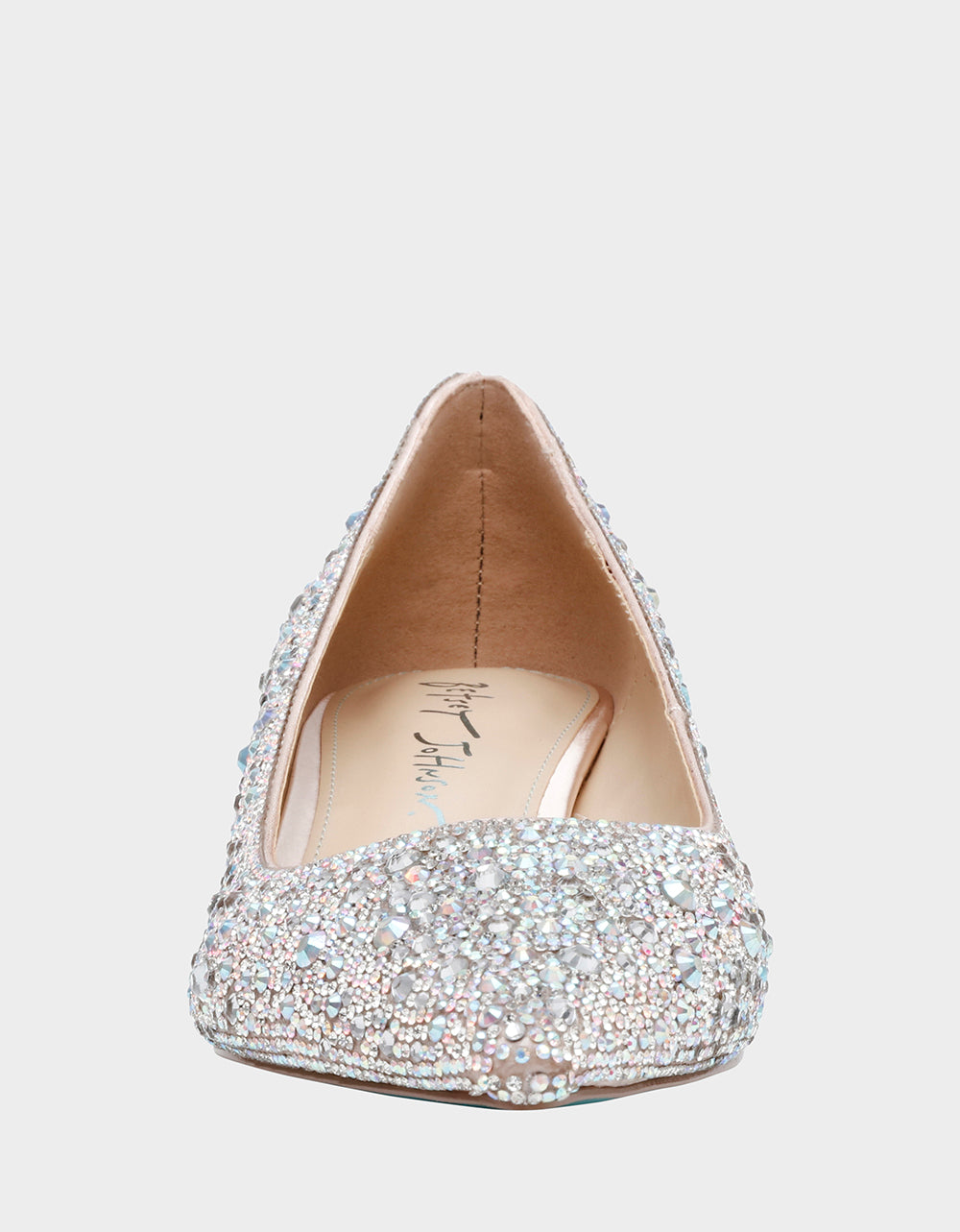Betsey Johnson Value - SCOUT RHINESTONE Bridal Kitten Heel