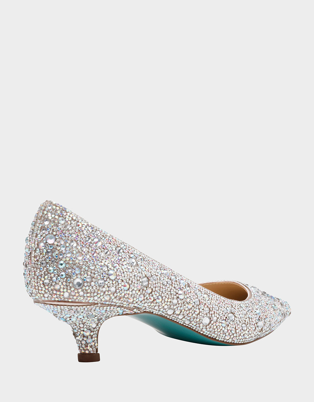 Betsey Johnson Value - SCOUT RHINESTONE Bridal Kitten Heel
