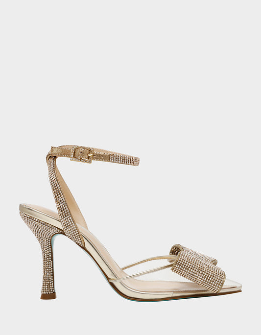Betsey Johnson Customer Favorite - HART LIGHT GOLD Bow Heels