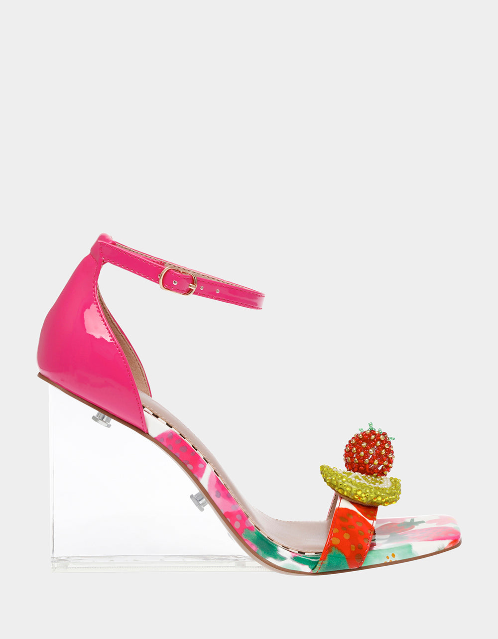 Betsey Johnson Best Price - HARLEN BERRY MULTI Clear Wedge Heel