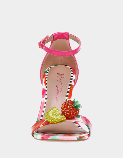 Betsey Johnson Best Price - HARLEN BERRY MULTI Clear Wedge Heel