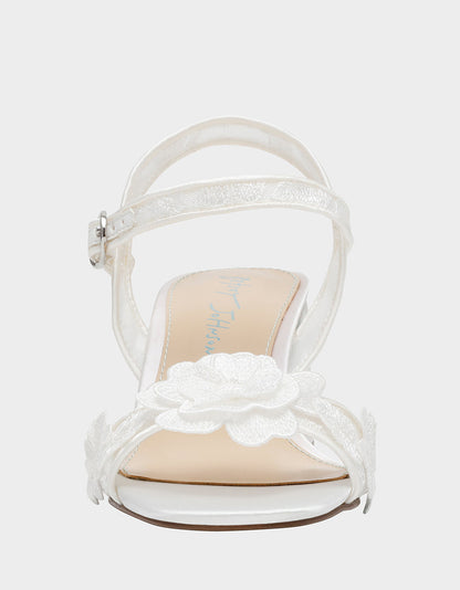 Betsey Johnson Essential - BLARE IVORY Square-Toe Block Heel