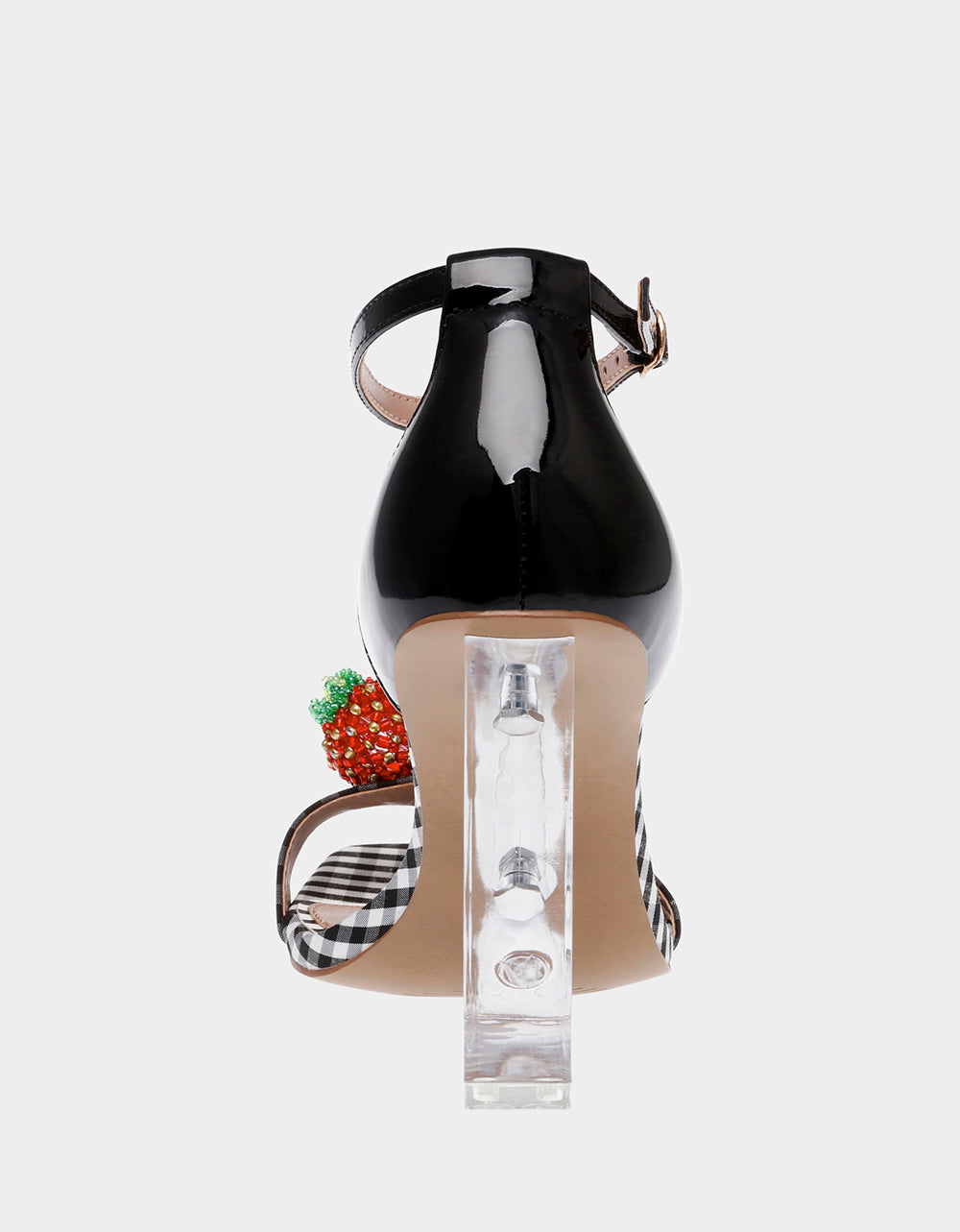 Betsey Johnson Everyday - HARLEN BLACK MULTI Gingham Sandal