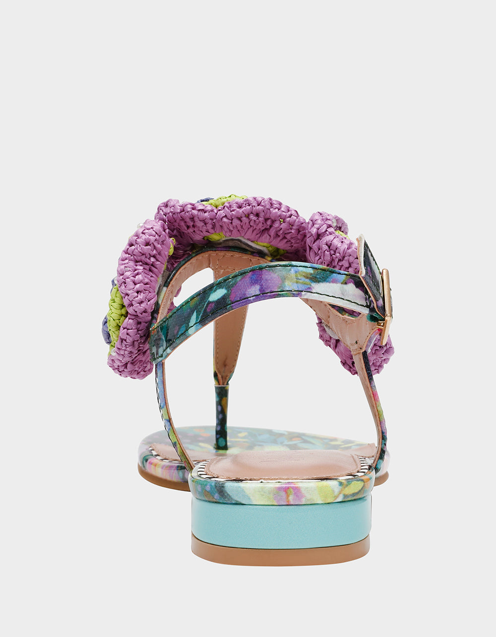 Betsey Johnson Everyday - CINDII BRIGHT MULTI T-Strap Flat Thong Sandal