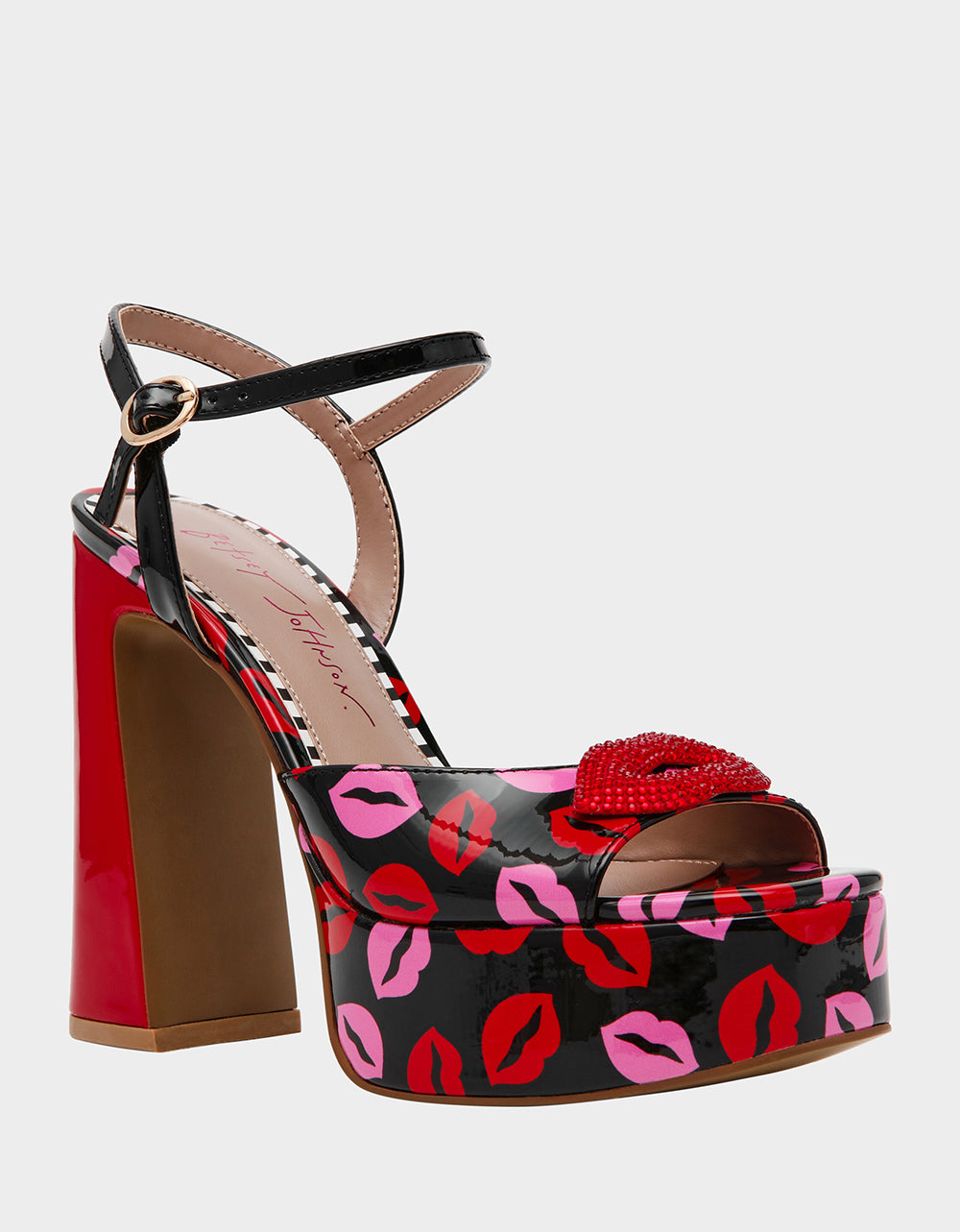 Betsey Johnson Customer Favorite - ALLYSON MULTI LIPS Women's Platform Sandal Heels