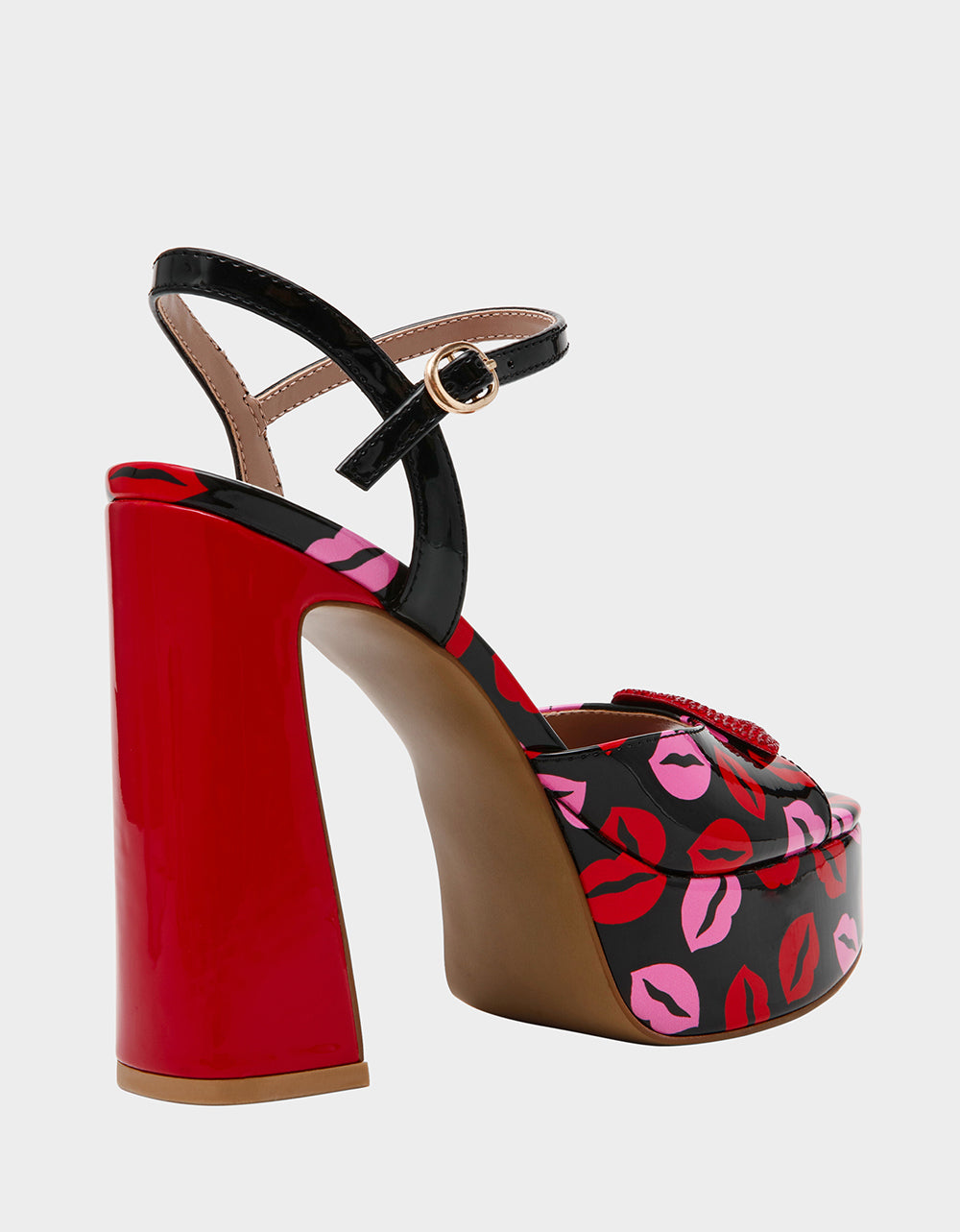 Betsey Johnson Customer Favorite - ALLYSON MULTI LIPS Women's Platform Sandal Heels