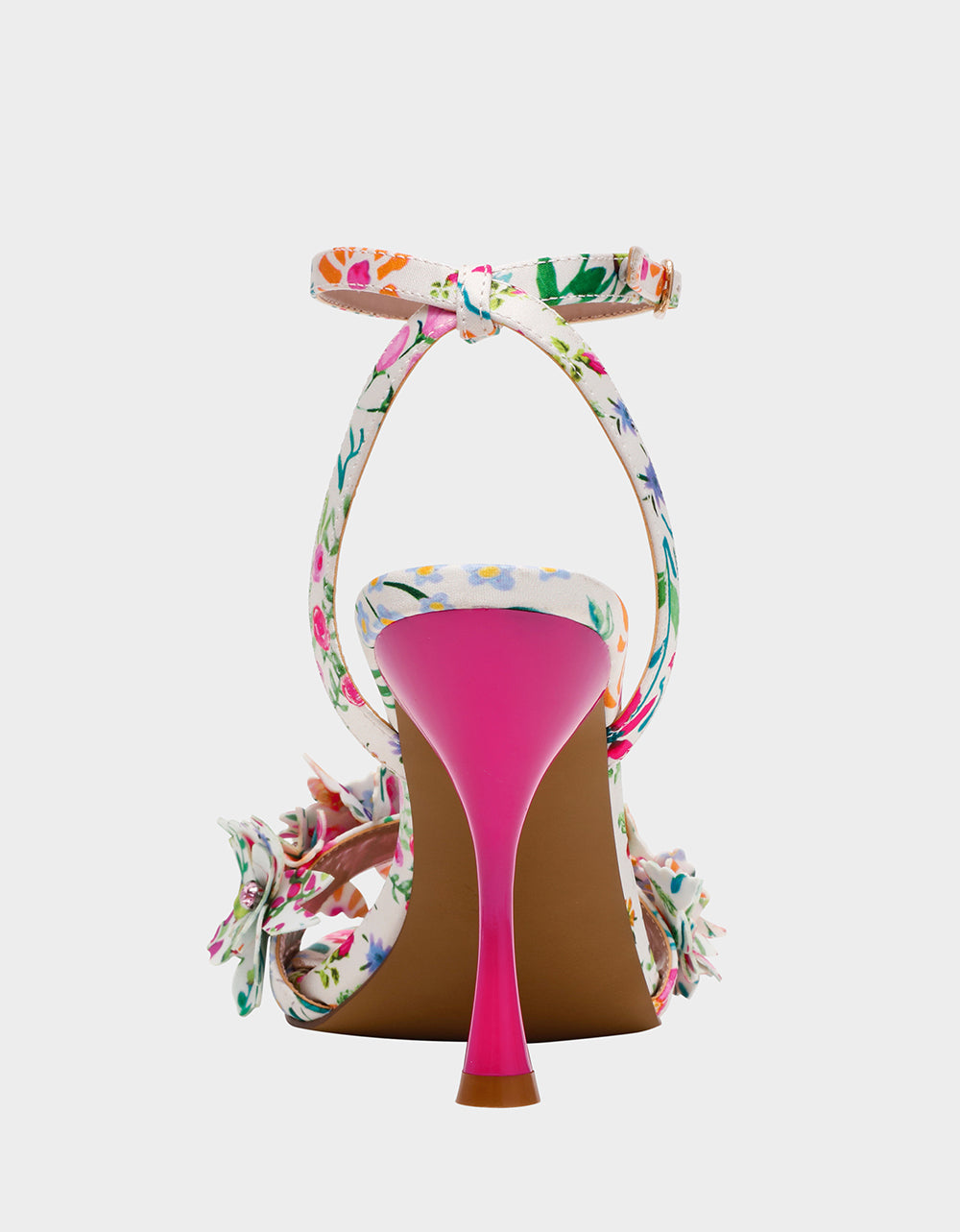 Betsey Johnson Essential - HILLEY NATURAL FLORAL MULTI Women's Floral High Heel Stiletto Sandal