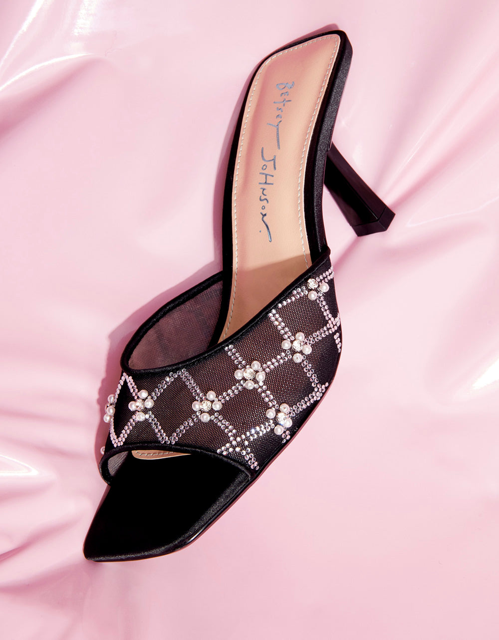 Betsey Johnson Exclusive - EMM BLACK Slip-On Mule