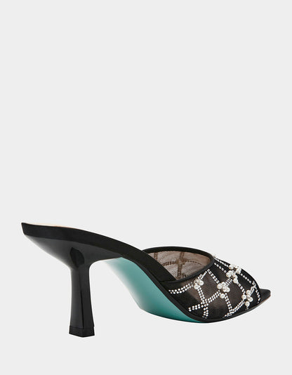 Betsey Johnson Exclusive - EMM BLACK Slip-On Mule