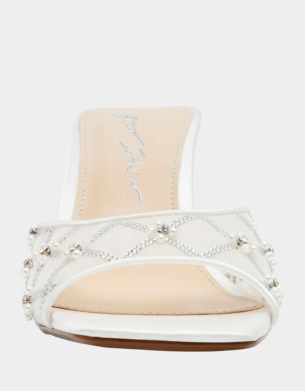 Betsey Johnson New - EMM IVORY Slip-On Mule Sandal