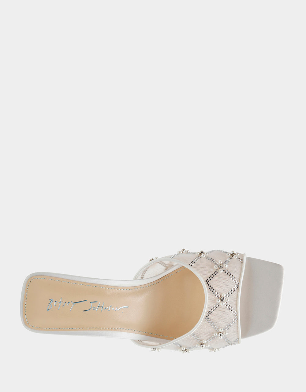 Betsey Johnson New - EMM IVORY Slip-On Mule Sandal