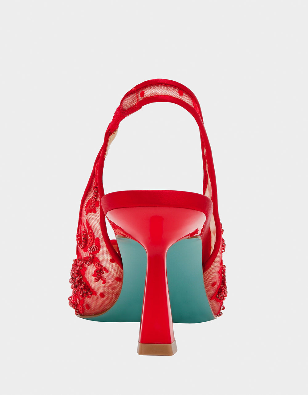 Betsey Johnson New - NIKKI RED Pointed Toe Slingback Heel