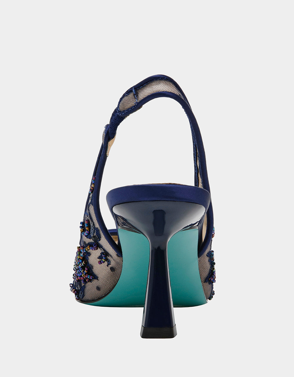 Betsey Johnson Customer Favorite - NIKKI NAVY Slingback Pointed Toe Heel