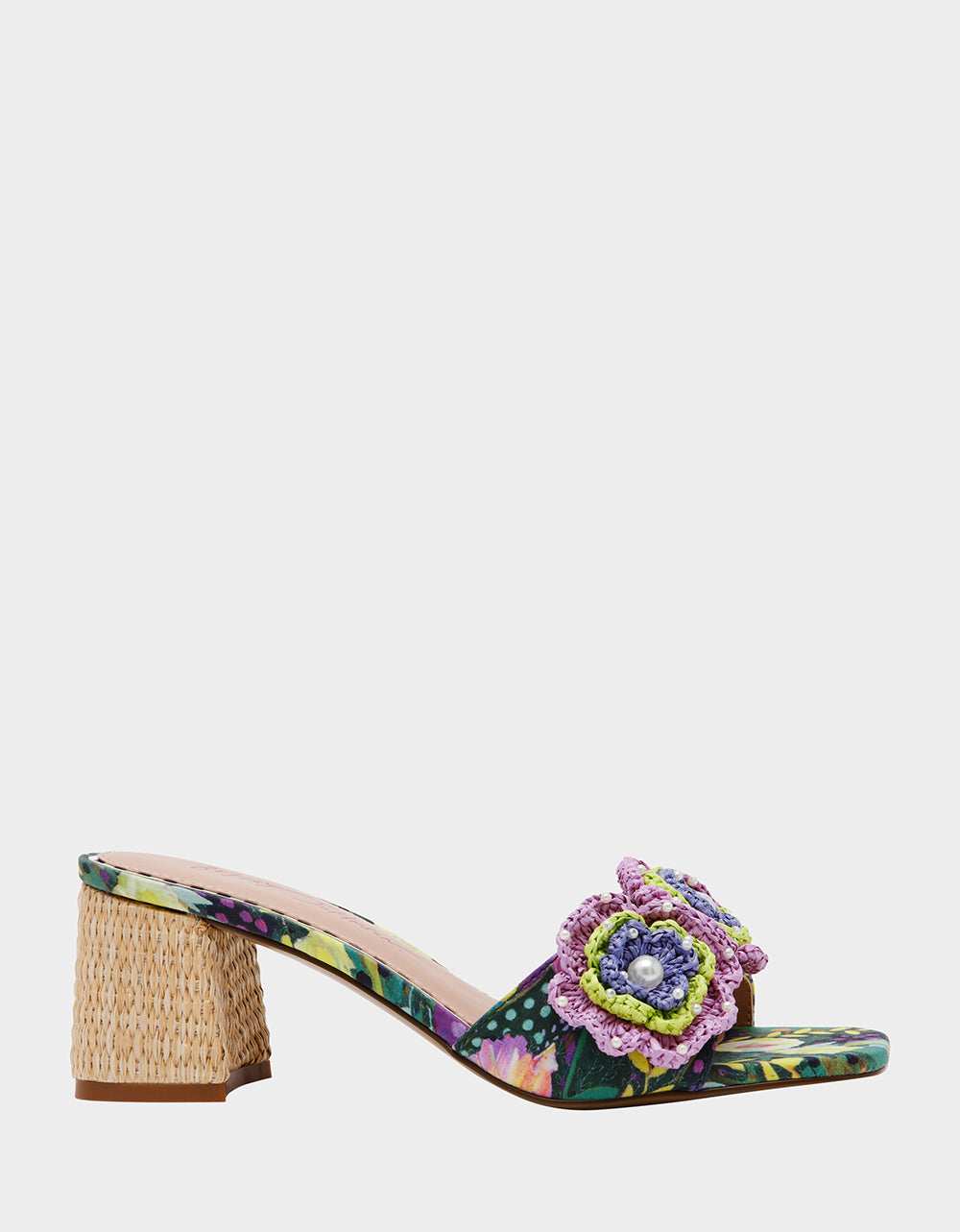 Betsey Johnson Trending - DIETRICH BRIGHT MULTI Square-Toe Mule Heel