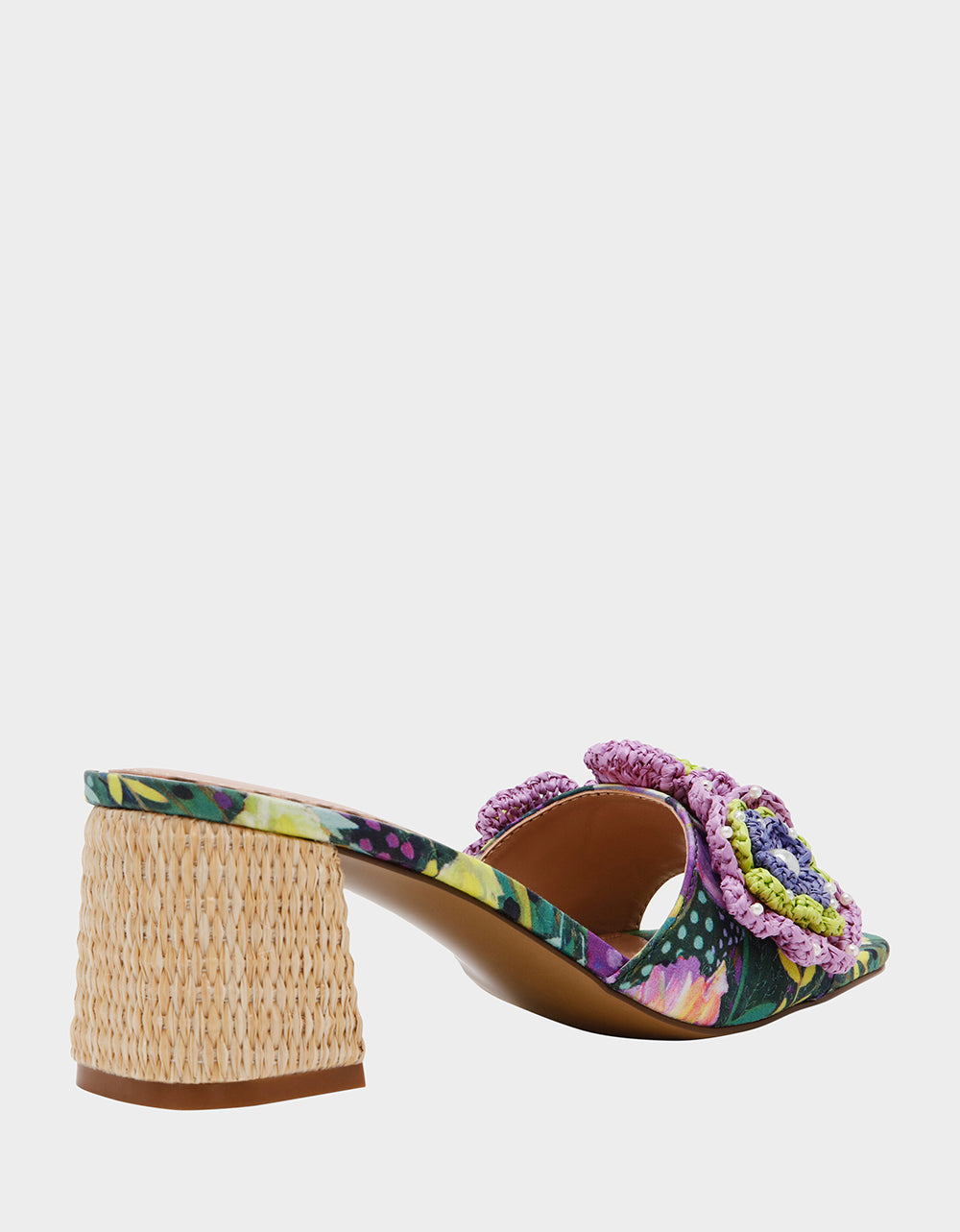 Betsey Johnson Trending - DIETRICH BRIGHT MULTI Square-Toe Mule Heel